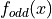 f_{odd}(x)